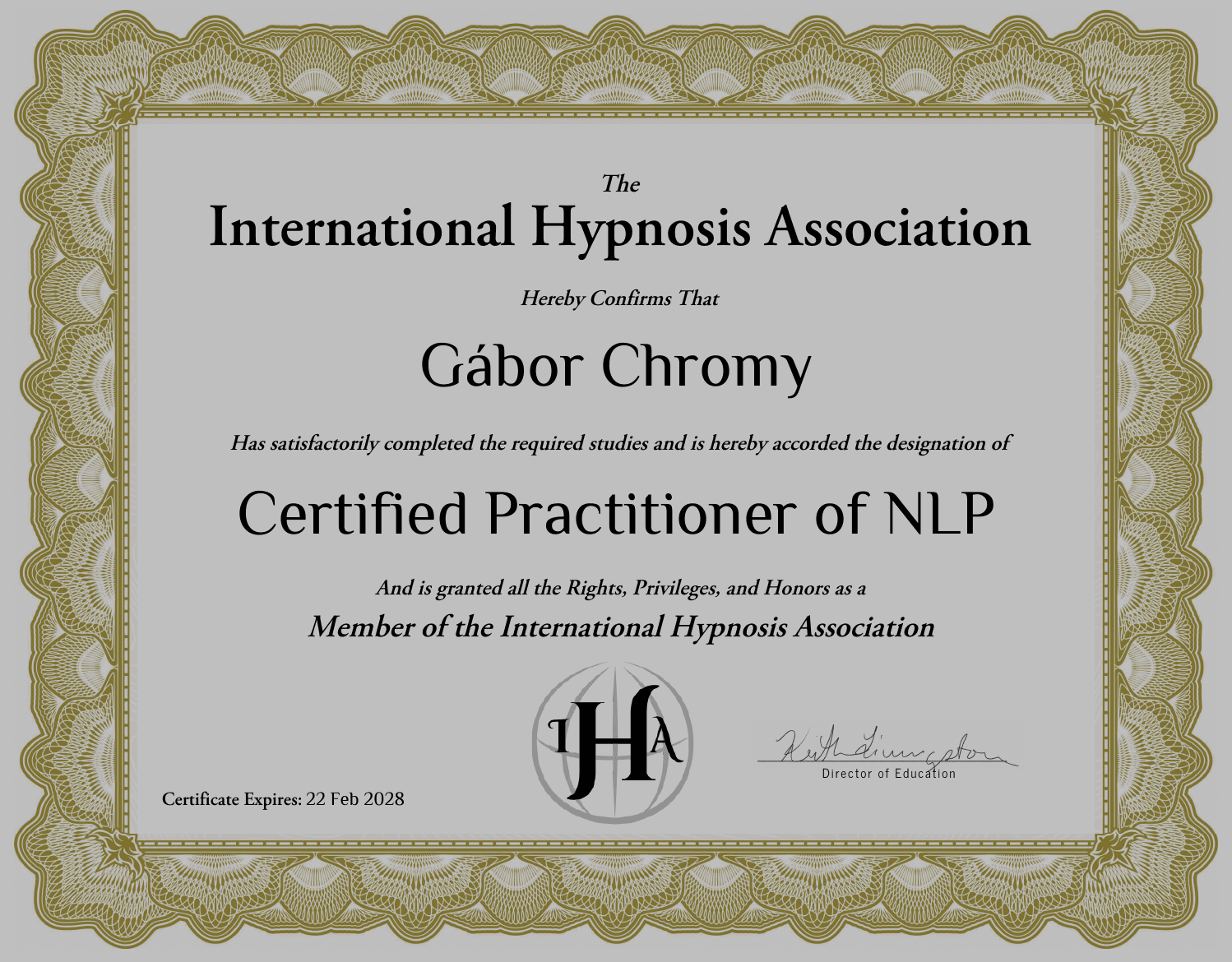 NLP Certificate